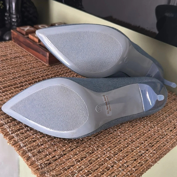 Bella Luna denim closed toe high heels size 10 - Picture 10 of 10